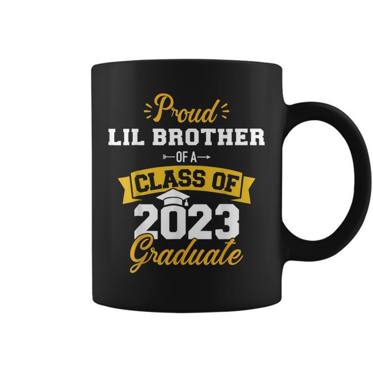 Proud Lil Brother Class Of 2023 Graduate Senior Graduation Coffee Mug