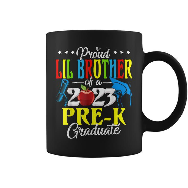 Proud Lil Brother Of A 2023 Prek Graduate Family Lover Coffee Mug