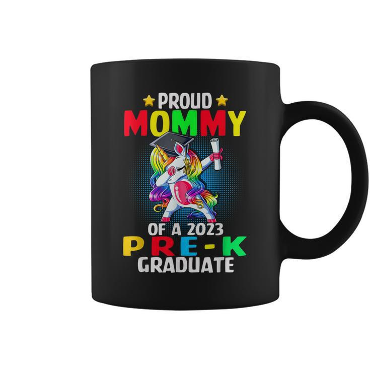 Proud Mommy Of A 2023 Prek Graduate Unicorn Dabbing Coffee Mug