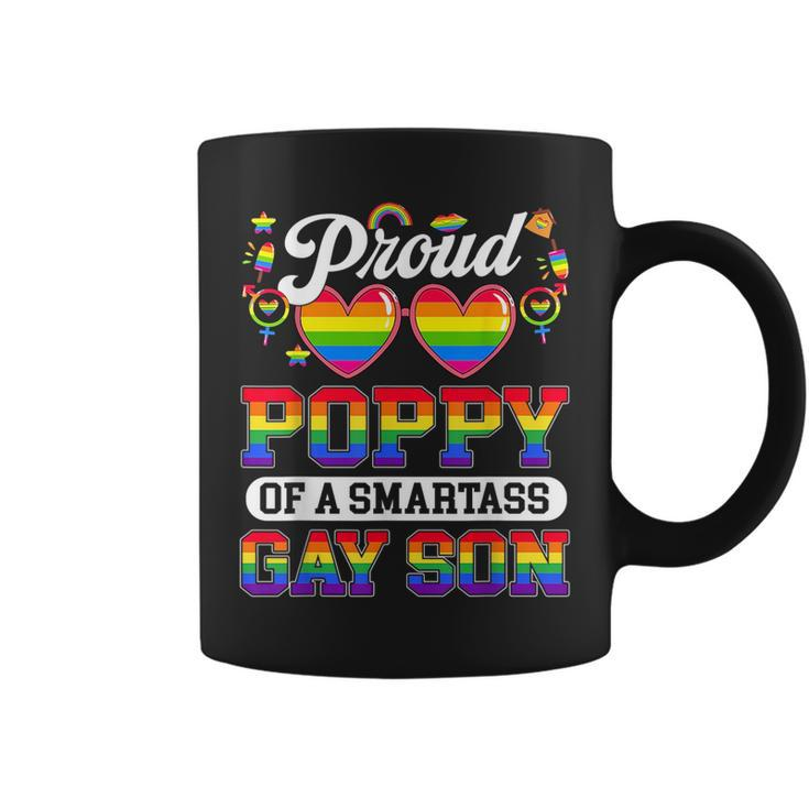 Proud Poppy Of A Smartass Gay Son Lgbt Gay Pride Month  Coffee Mug