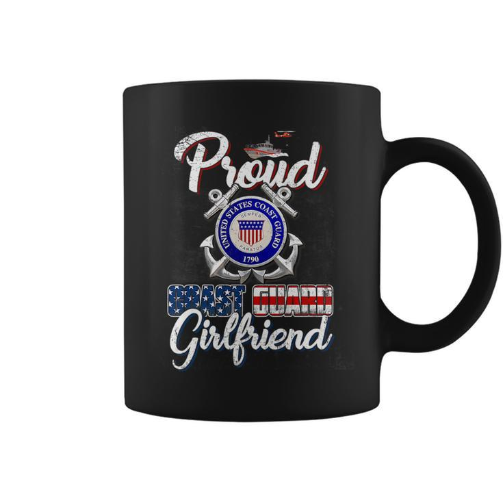 Proud Us Coast Guard Girlfriend Us Military Family Funny Military Gifts Coffee Mug