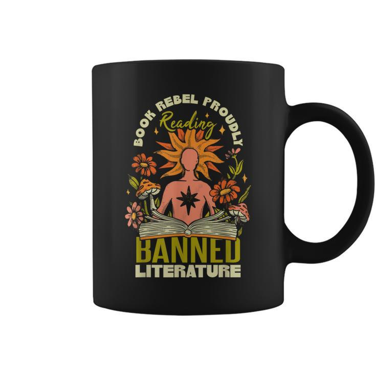 Proudly Reading Banned Literature Banned Books Coffee Mug