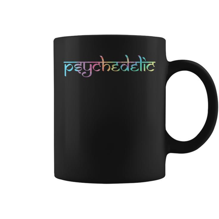 Psychedelic Sanskrit Tie Dye Coffee Mug