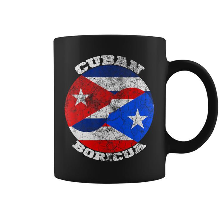 Puerto Rico And Cuba Flag Half Boricua Half Cuban Coffee Mug