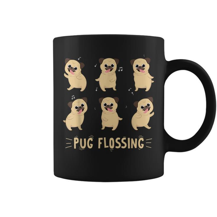 Pug Dog Floss Dance  Cute Funny Pug Floss  Gift Gifts For Pug Lovers Funny Gifts Coffee Mug