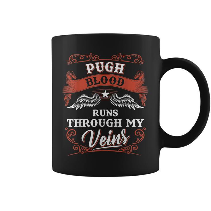 Pugh Blood Runs Through My Veins Family Christmas Coffee Mug