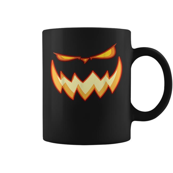 Pumpkin Monster Face Costume  Scary  Adult Kids  Coffee Mug