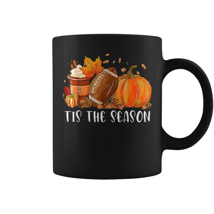 Pumpkin Spice Football Tis The Season Fall Thanksgiving Girl Coffee Mug