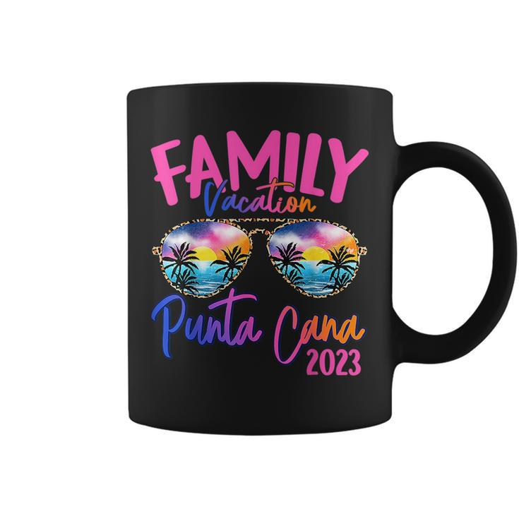 Punta Cana Dominican 2023 Sunglasses Theme Family Vacation  Coffee Mug