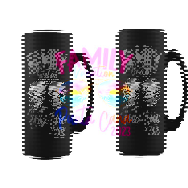 Punta Cana Dominican 2023 Sunglasses Theme Family Vacation Coffee Mug