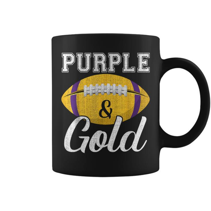 Purple And Gold Game Day Group Purple And Gold Vibes Coffee Mug