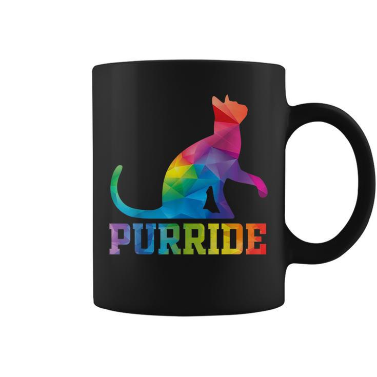 Purride Cat Gay Pride Lgbt Month 2023 Lgbt Love Cat Gift  Coffee Mug