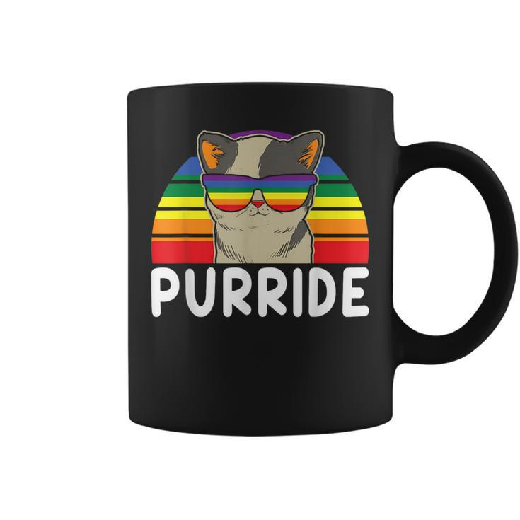 Purride Funny Cat Mommy Cat Mom Colorful Cat With Sunglass Coffee Mug