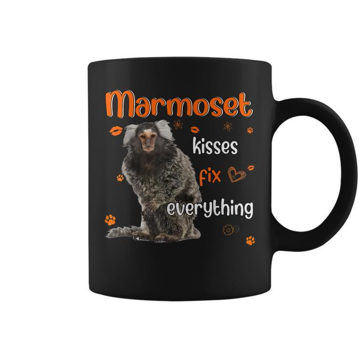 Pygmy Marmoset Kisses Fix Everything Heart  Coffee Mug