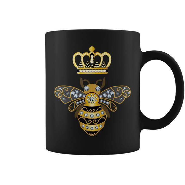 Queen Bee Crown Girls Honey Hive Beekeeping Bee Coffee Mug
