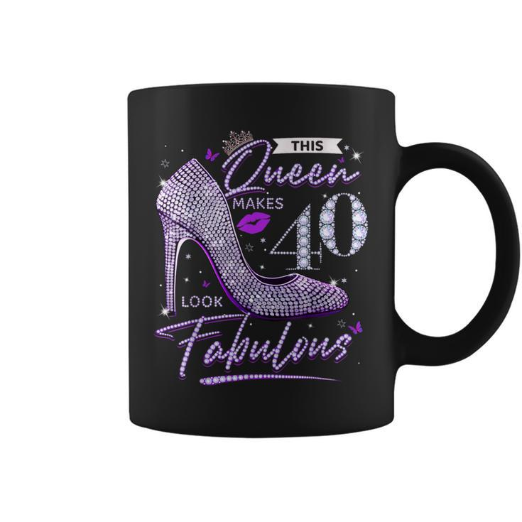 This Queen Makes 40 Looks Fabulous 40Th Birthday Coffee Mug