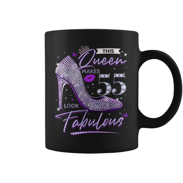 This Queen Makes 55 Looks Fabulous 55Th Birthday Coffee Mug
