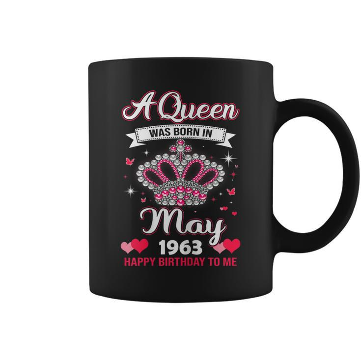 Queens Are Born In May 1963 Queens 58Th Birthday For Girl Coffee Mug