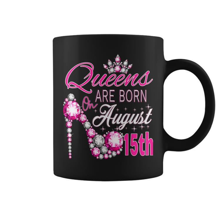 Queens Are Born On August 15Th Lion Queen Virgo Queen Girl Coffee Mug
