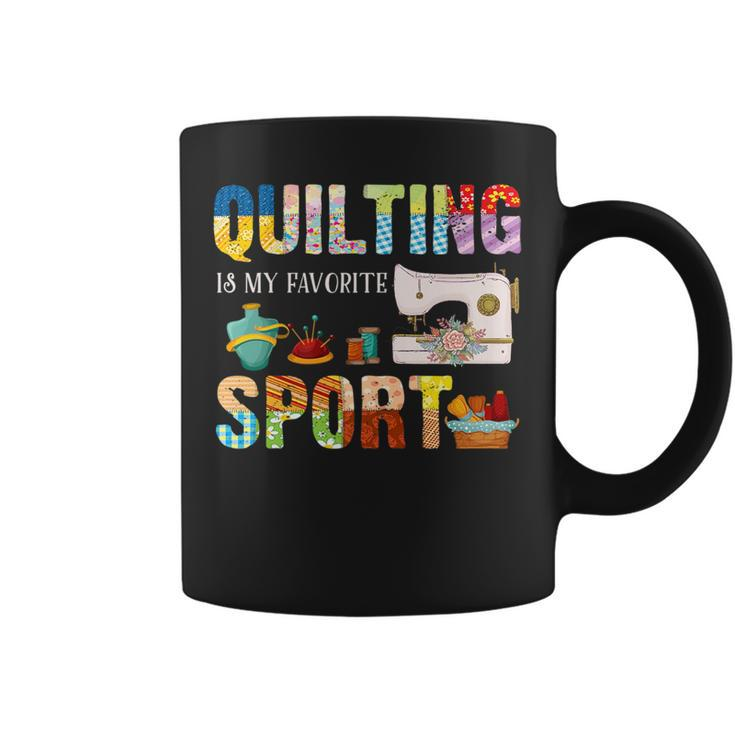 Quilting Is My Favorite Sport Sewing Kit Quilter Saying Fun   Coffee Mug