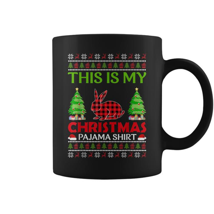 This Is My Rabbit Xmas Pajama Ugly Sweater Christmas Coffee Mug