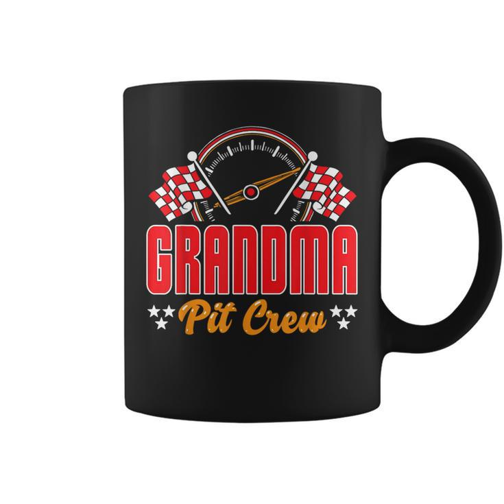 Race Car Birthday Party Matching Family Grandma Pit Crew Coffee Mug