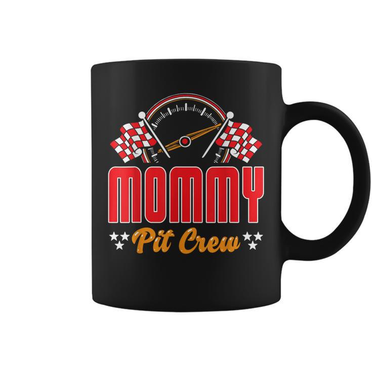 Race Car Birthday Party Matching Family Mommy Pit Crew Coffee Mug