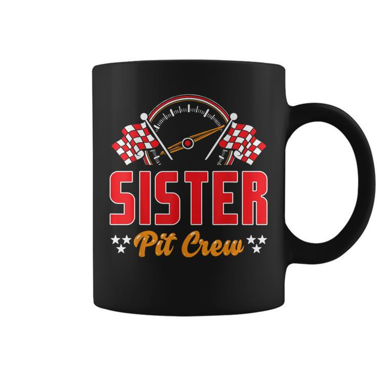 Race Car Birthday Party Matching Family Sister Pit Crew Coffee Mug