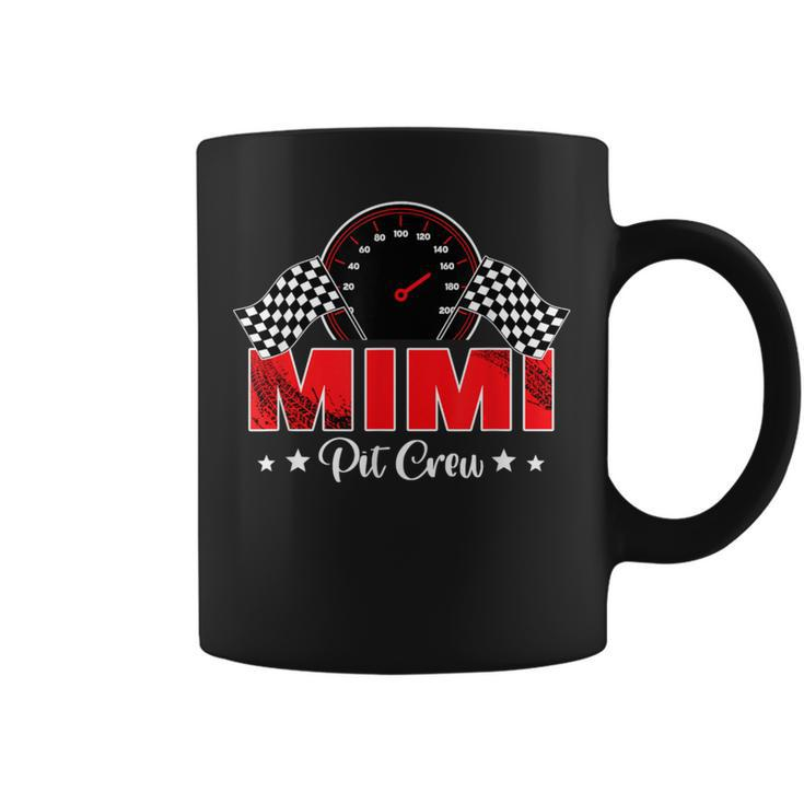 Race Car Racing Family Mimi Pit Crew Birthday Party Coffee Mug