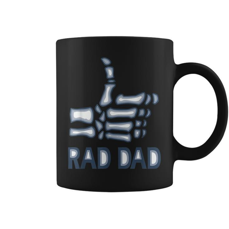 Rad Dad Skeleton Radiology Tech Funny Xray Fathers Day  Gift For Mens Coffee Mug