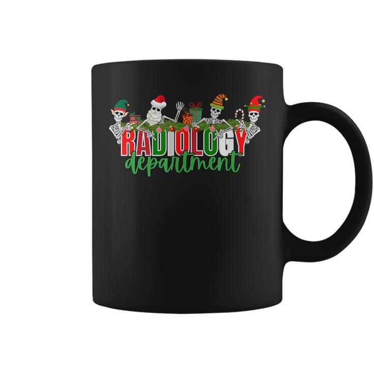 Radiology Department Skeleton Xmas Rad Tech Xray Tech Ct Coffee Mug