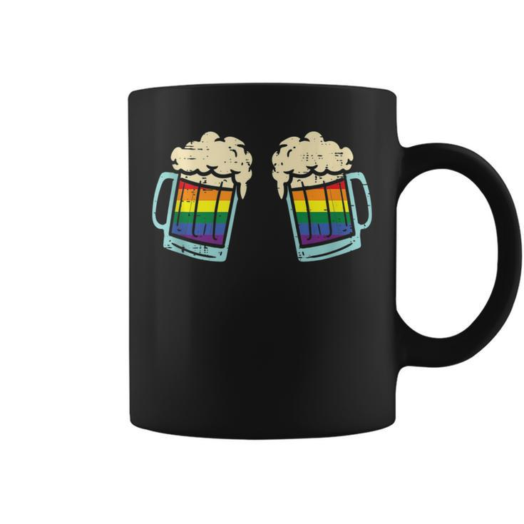 Rainbow Beer  Bra Lesbian Gay Pride Ally Lgbtq Women  Coffee Mug