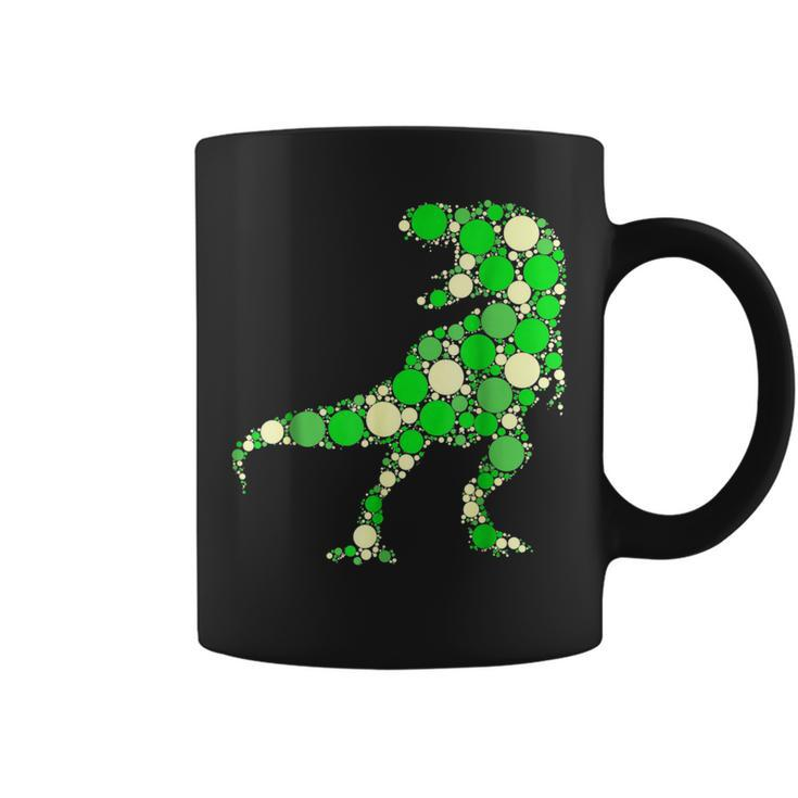 Rainbow Dot Day Dinosaur T-Rex Lover International Dot Day Coffee Mug