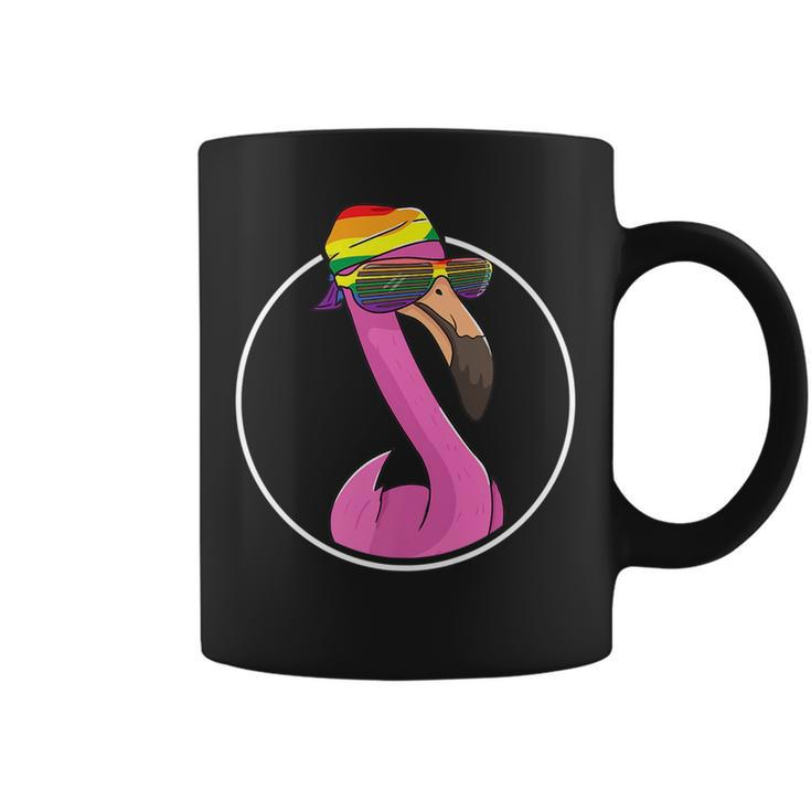 Rainbow Flag - Lgbt Pride Gay Flamingo   Coffee Mug