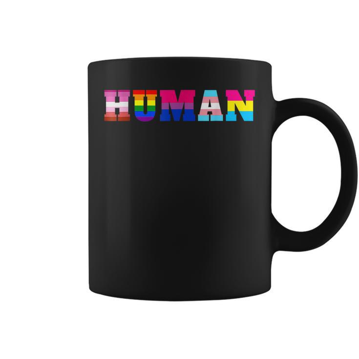 Rainbow Lesbian Human Lgbt Flag Gay Pride Month Transgender  Coffee Mug