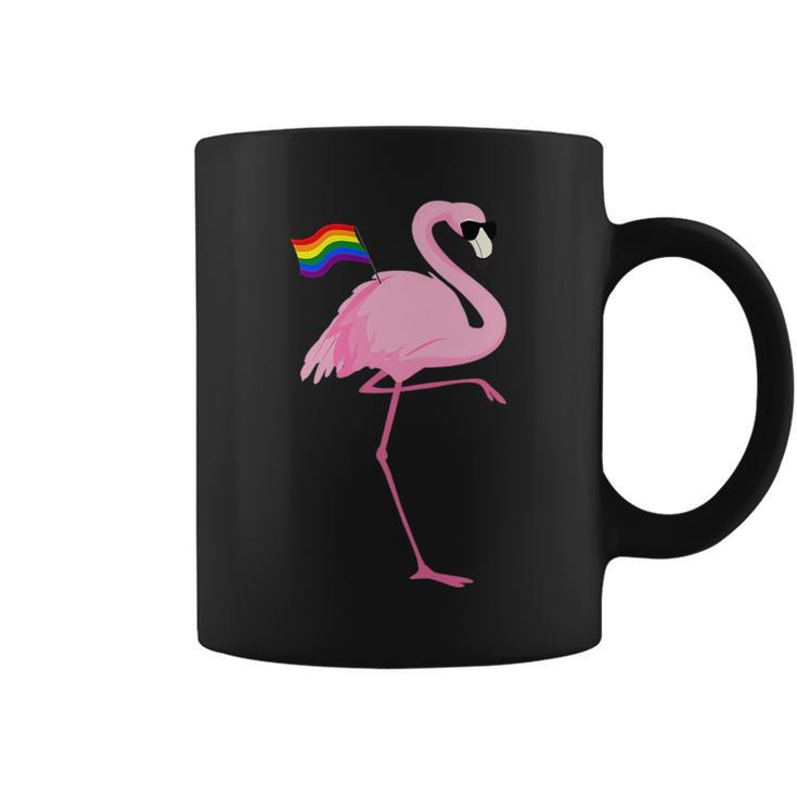 Rainbow Lgbt Cute Flamingo  Pride Gay & Lesbian  Coffee Mug