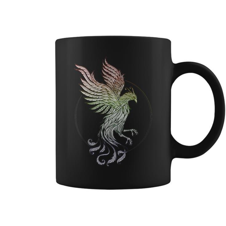 Rainbow Phoenix Flame - Lgbtq Pride - Mystical Design   Coffee Mug