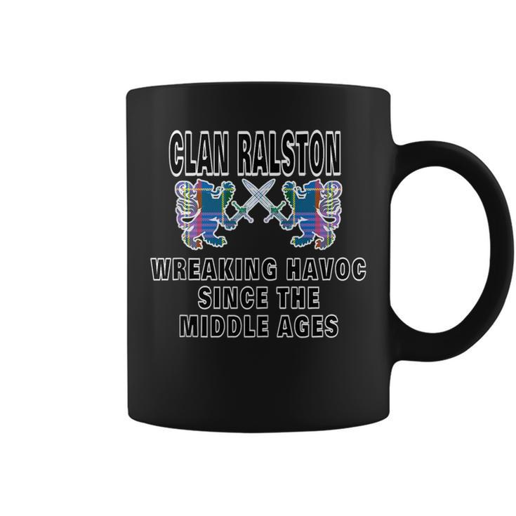 Ralston Scottish Tartan Scotland Family Clan Name Coffee Mug