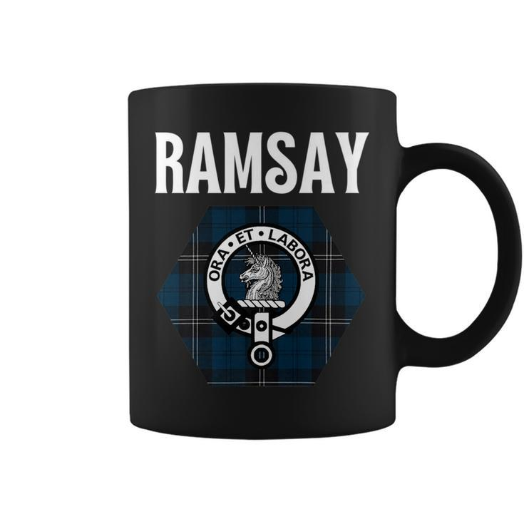 Ramsay Clan Scottish Name Coat Of Arms Tartan Coffee Mug