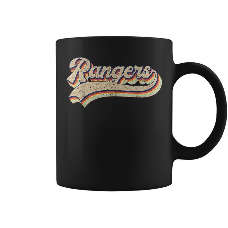 Rangers Name Vintage Retro Baseball Lovers Baseball Fans Coffee Mug