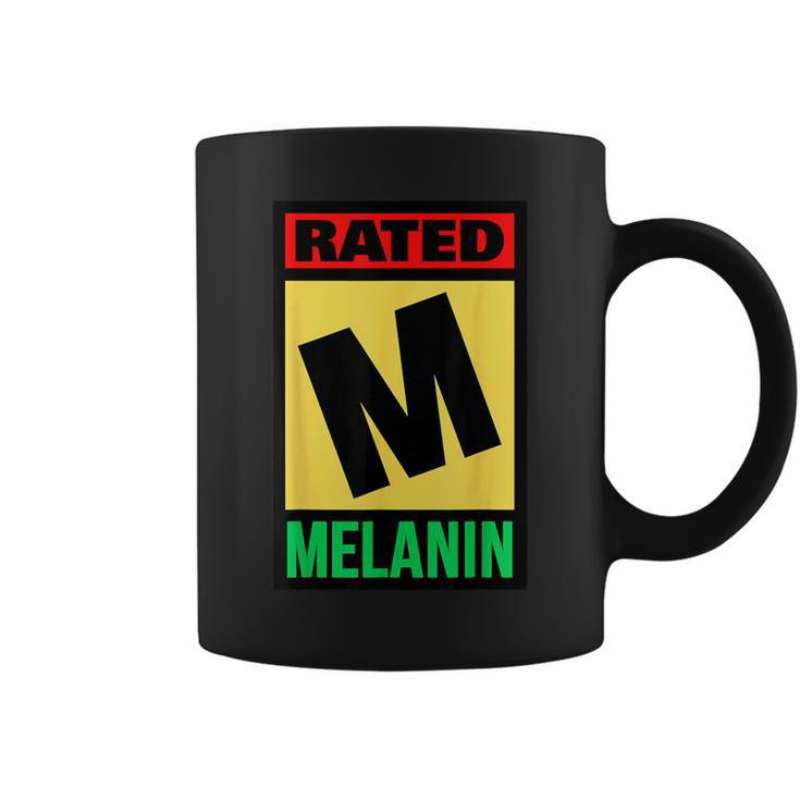 Rated M For Melanin Poppin Black Girl Magic Grl Pwr History Coffee Mug