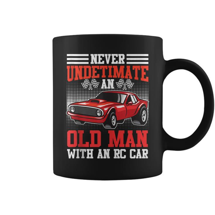Rc Cars Never Underestimate An Old Man With Rc Car Men Coffee Mug