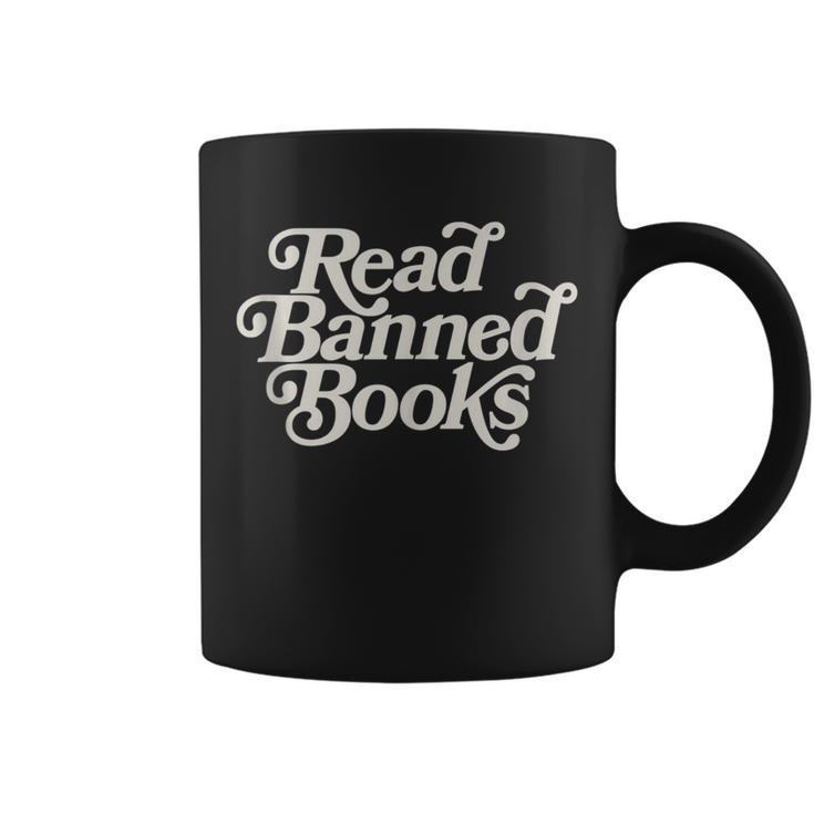 Read Banned Books Stop Book Banning Protect Libraries Coffee Mug