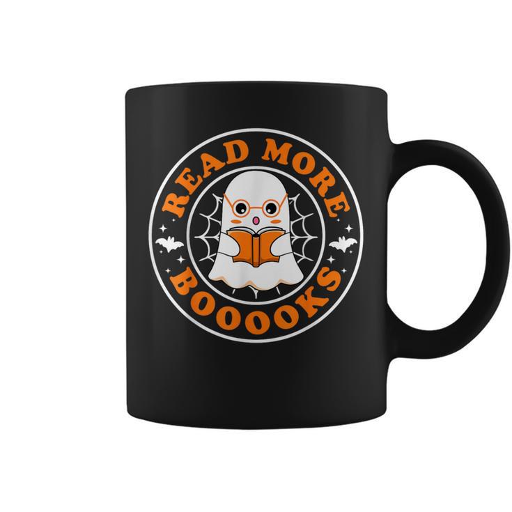 Read More Books Halloween Ghost Reading Bookworm Coffee Mug