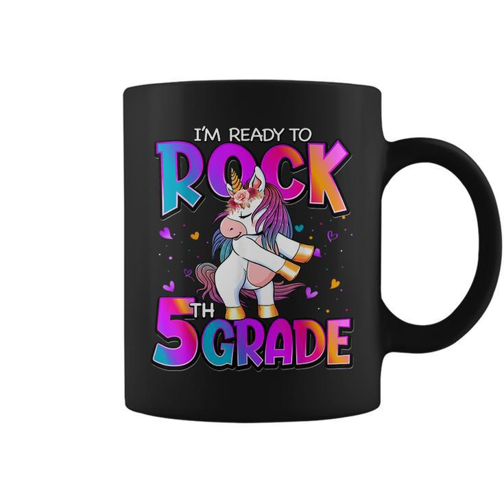 Im Ready To Rock 5Th Grade Unicorn Back To School Girls  Coffee Mug