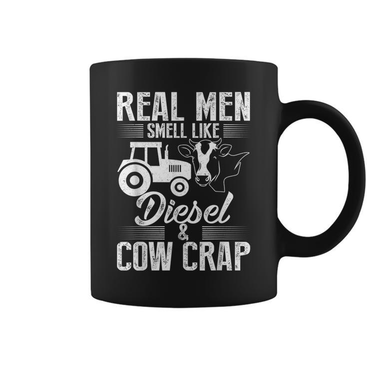 Real Farmer Men Smell Like Diesel Cow Crap   Coffee Mug