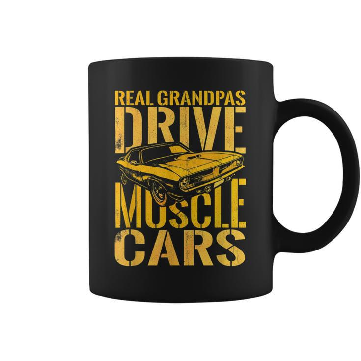 Real Grandpas Drive Muscle Cars Retro Classic Muscle Car Cars Funny Gifts Coffee Mug