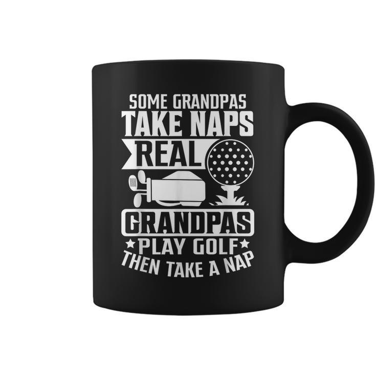 Real Grandpas Play Golf Fathers Day  Coffee Mug
