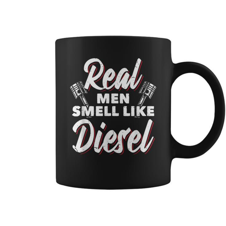 Real Men Smell Like Diesel Garage Car Repair Workshop Coffee Mug