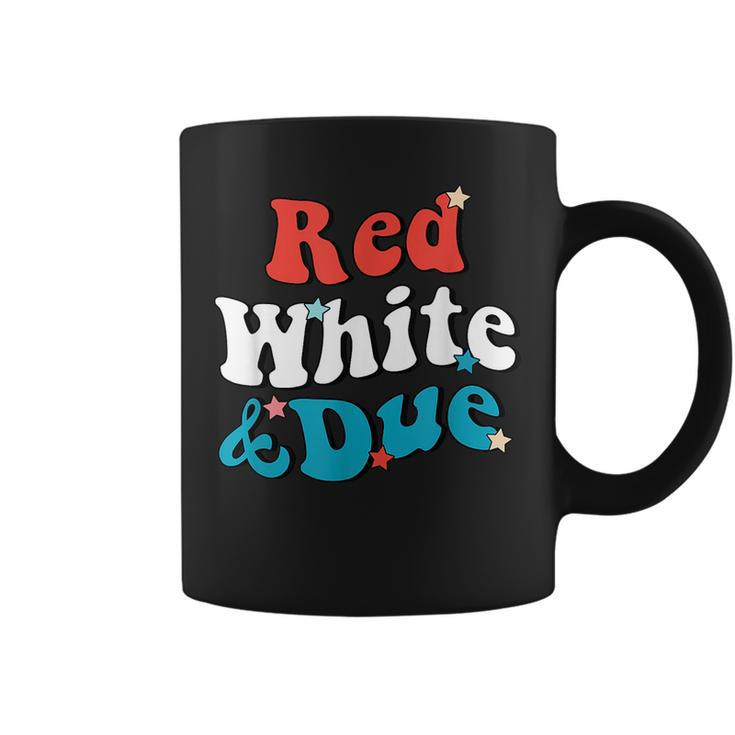 Red White And Due 4Th Of July Usa Baby Reveal American  Coffee Mug